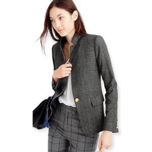 J Crew Regent Plaid Wool Blend Blazer